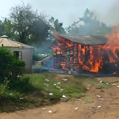 Mourners Set Fire to Mawego Police Station in Homa Bay, Demanding Justice for Slain Blogger Albert Ojwang