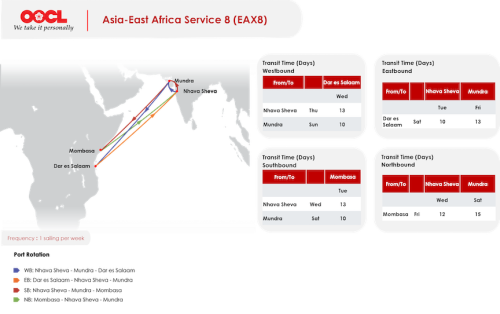 OOCL opens new Asia-East Africa service, adding direct links to Mombasa and Dar es Salaam